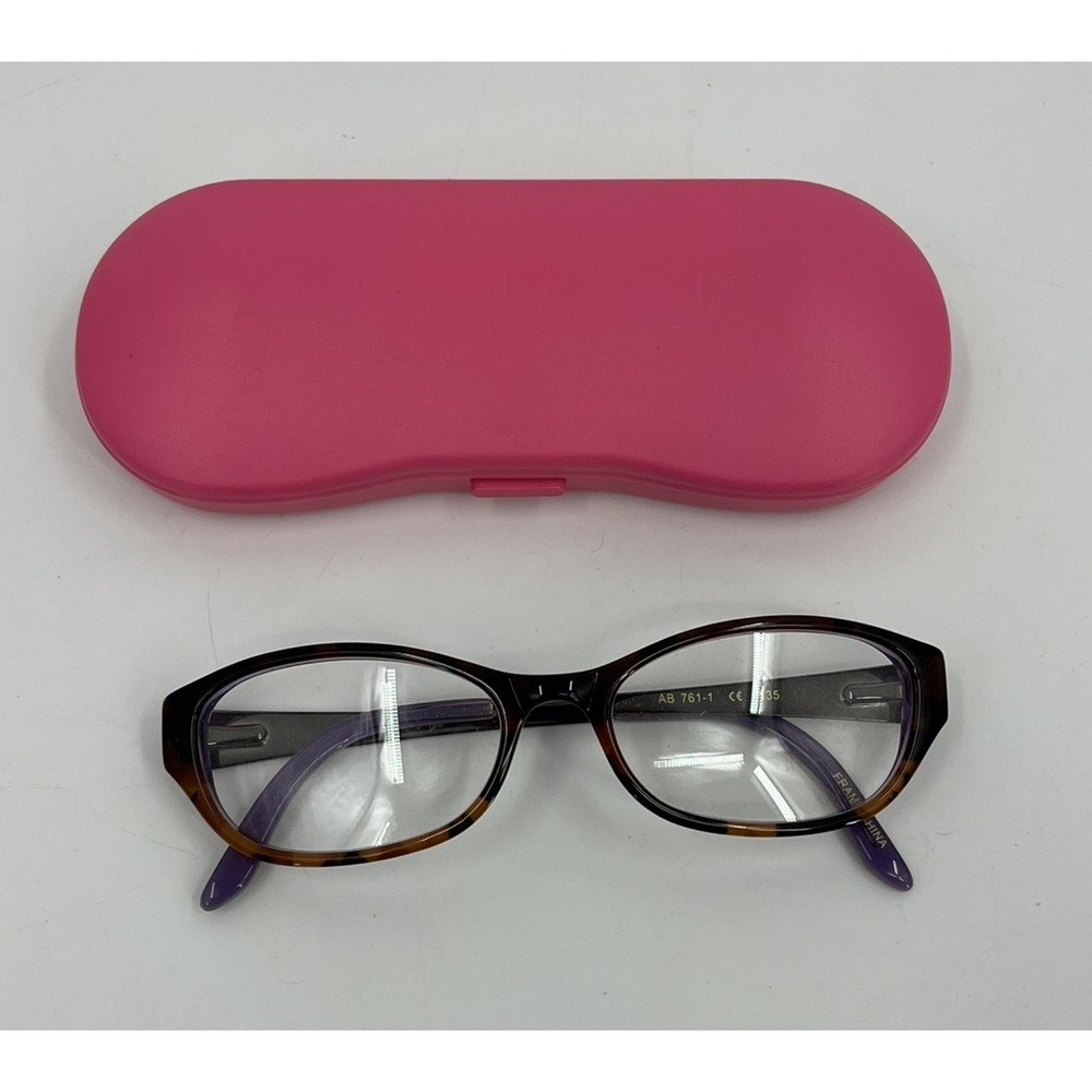 Apple Bottoms Womens Eyeglasses Frames 52-17-135 AB761-1 Purple Multi Mosaic
